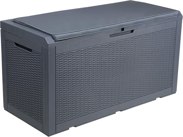 Detalle de YITAHOME 380L Arcón de almacenaje exterior para jardín