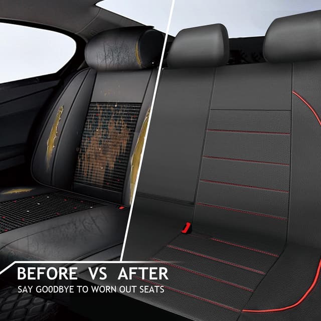 Thumbnail 3 de CAR PASS Leather Back Seat Cover waterproof bench 95%