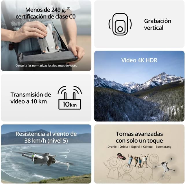 Thumbnail 1 de DJI Mini 3 RC Dron ligero 4K