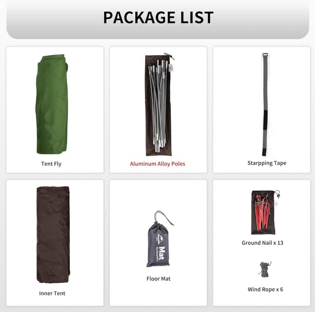 Thumbnail 6 de Naturehike Nuovo Cloud-up 3 Tenda 3 posti