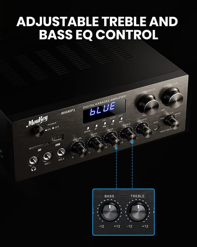 Detalle de Moukey MAMP1 Amplificateur 220W