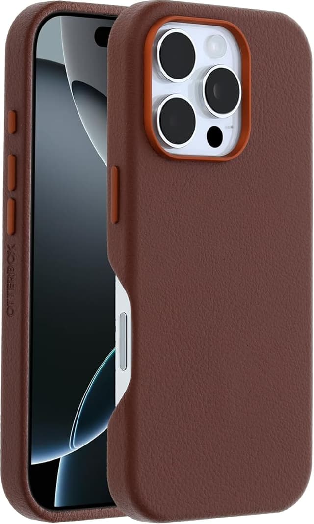 Detalle de Otterbox Symmetry Cactus Leather MagSafe iPhone 16 Pro