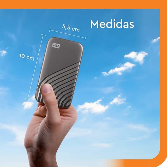 Detalle de Sandisk My Passport SSD 4TB NVMe 1050 MB/s