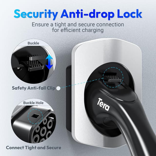 Thumbnail 1 de Tera EV Ladegerät Halter Typ‑2 Wandhalterung Weiß