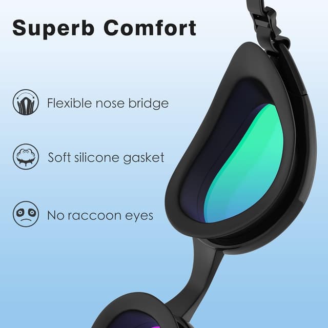 Thumbnail 5 de Tuocal Schwimmbrille Anti Beschlag mit UV Schutz