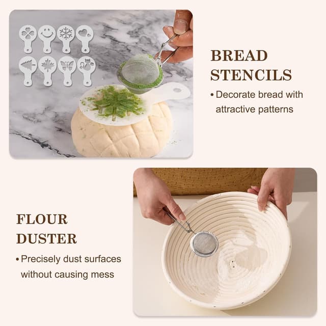 Thumbnail 6 de Clheatky Sourdough Starter Set Complete Kit 11 Pcs