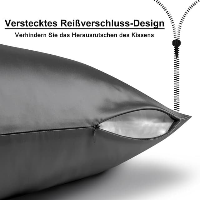 Detalle 2 de SeidenKissenbezug 40x80 gegen Reibung