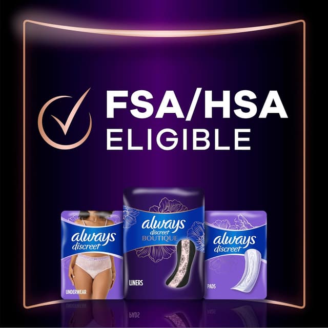 Thumbnail 5 de Always Discreet Boutique Incontinence Panty Liners 96 count