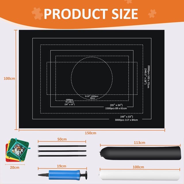 Thumbnail 6 de Puzzlematte Puzzlerolle 150×100 cm 🧩