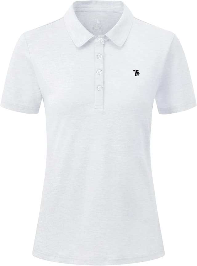 Detalle de YSENTO Damen Golf Poloshirt Kurzarm – schnelltrocknend, atmungsaktiv und UPF 30+