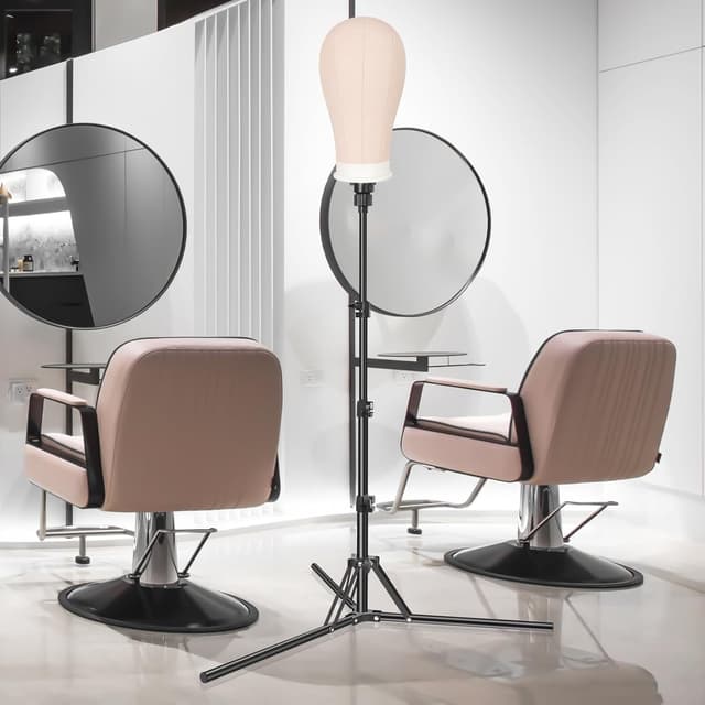 Detalle 2 de Adjustable wig stand 63 inch mannequin head