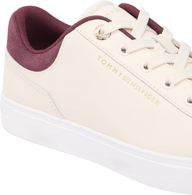 Detalle de Tommy Hilfiger Casual Cupsole Sneaker FW0FW09020 da donna: stile casual con suola in cupsole