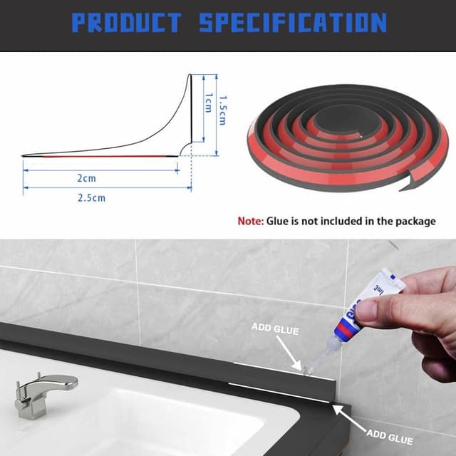 Detalle 2 de Bande d’étanchéité silicone 4M anti débordement