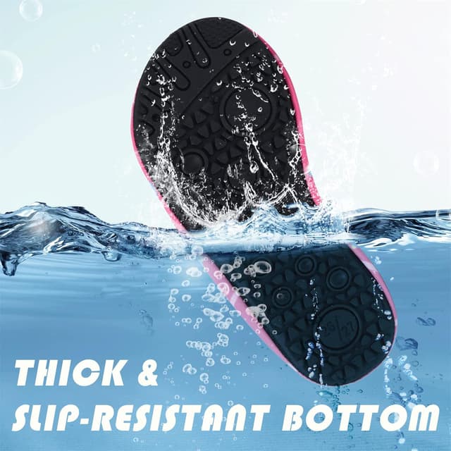 Detalle de Chaussures aquatiques enfant (barefoot) sans fermeture – séchage rapide, antidérapant, pieds nus