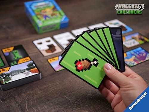 Detalle de Ravensburger Minecraft Explorers: juego de cartas cooperativo para 2-4 jugadores (8+)