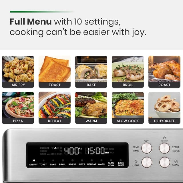 Thumbnail 6 de VAL CUCINA Infrared Air Fryer Toaster Oven 6-slice ๐