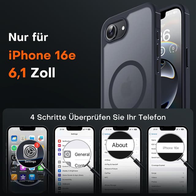 Detalle 2 de TOCOL iPhone 16e Hülle 6,1"