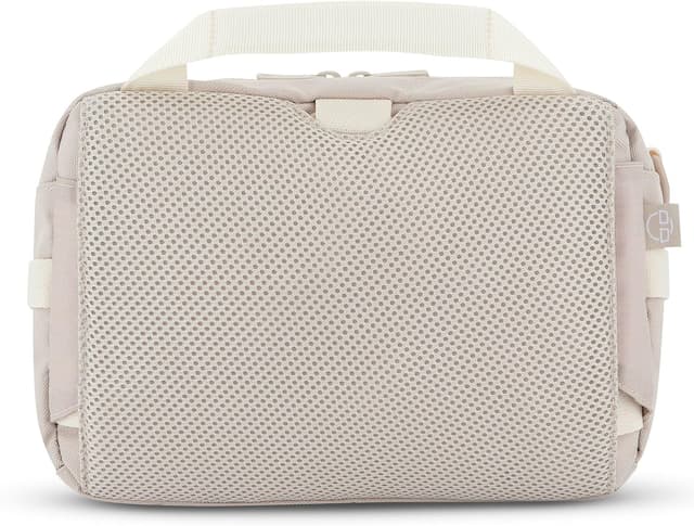 Detalle de Johnny Urban Travis Bauchtasche Beige – geräumige Gürteltasche für Wandern, Reisen & Outdoor