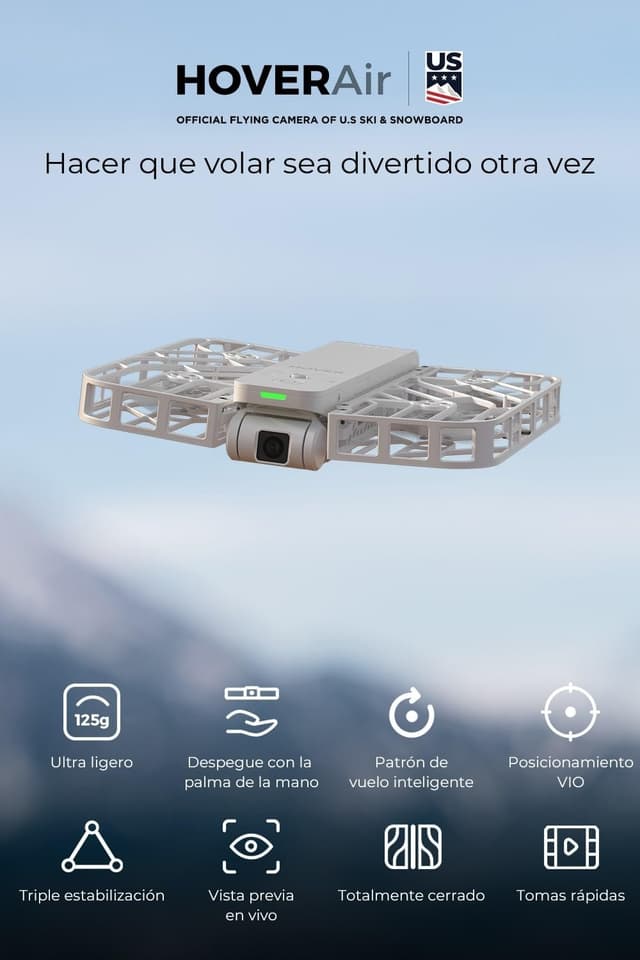 Thumbnail 1 de HOVERAir X1 Dron Mini 🎥: Cámara HDR, Control Manos Libres