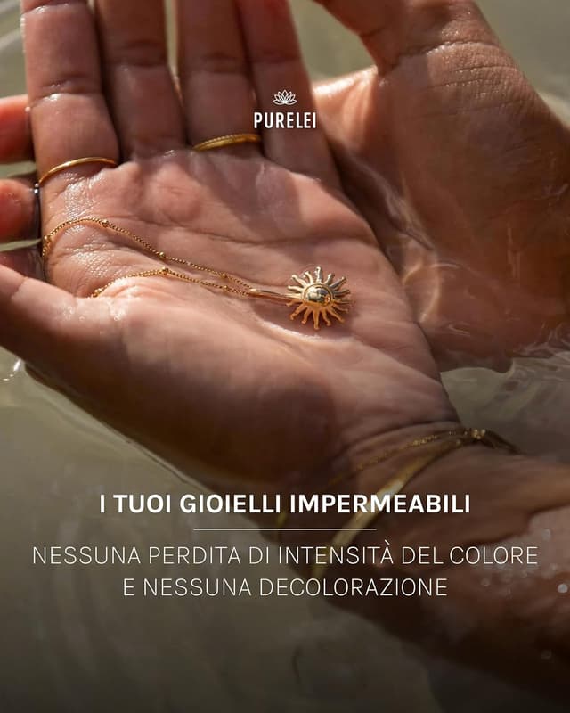 Thumbnail 4 de Purelei Sun necklace collana acciaio 50–55 cm