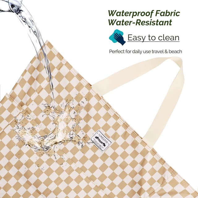 Thumbnail 3 de HOMESPON Large Waterproof Beach Tote 45x38cm