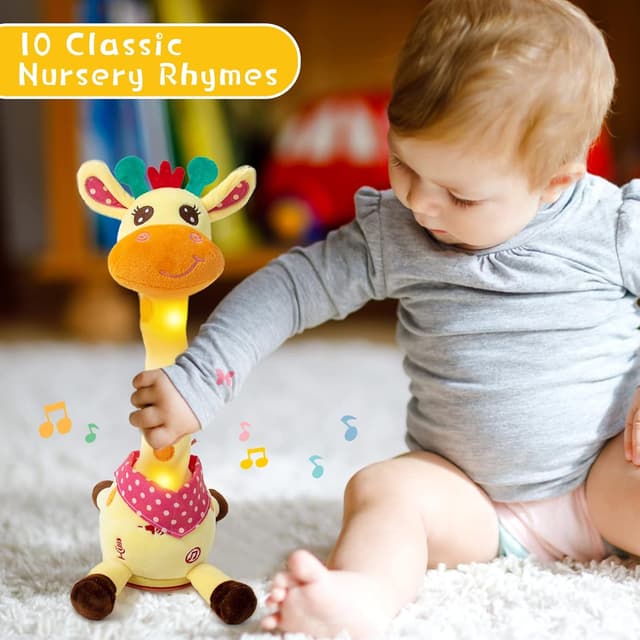 Detalle de Edencomer Singing Dancing Giraffe Toy 12.6 inch