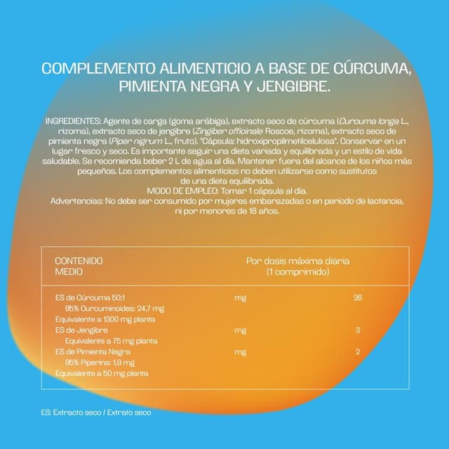 Thumbnail 5 de Bicentury Cúrcuma con Jengibre y Pimienta Negra 🌿 120 Cápsulas