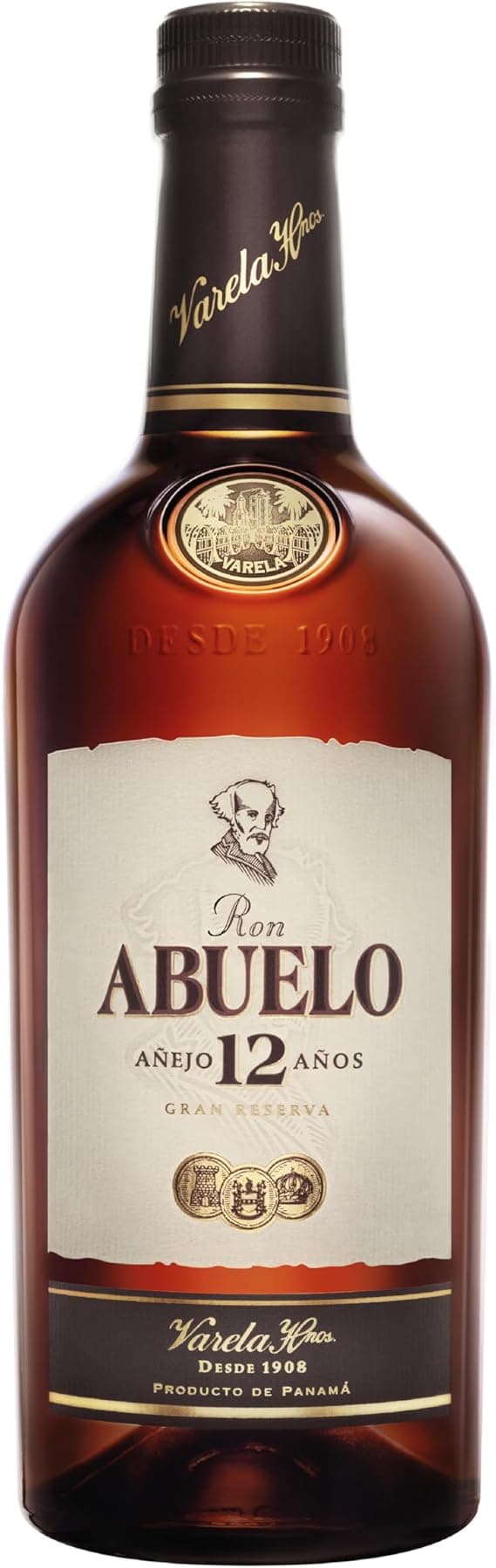 Imagen de Ron Abuelo 12 Años Gran Reserva 🥃 Estuche 700 ml en OfertitasTOP