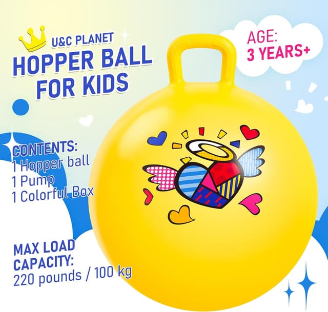 Detalle 2 de U&C Planet Space Hopper 18 Inch Space Hopper Ball