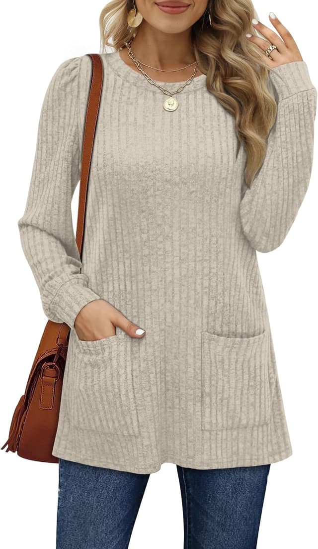 Thumbnail 6 de Aokosor Long Sleeve Tops 70% Polyester