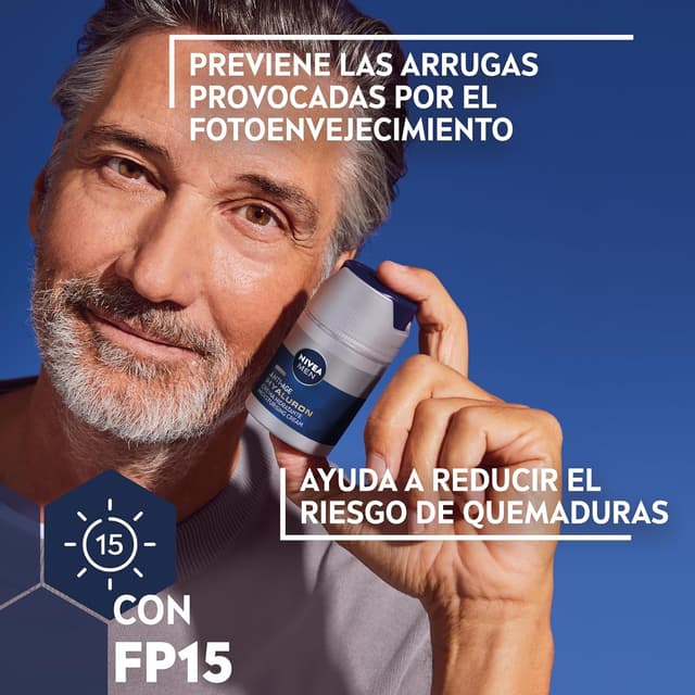 Thumbnail 2 de NIVEA MEN Hyaluron Crema Hidratante Antiedad FP15 50 ml