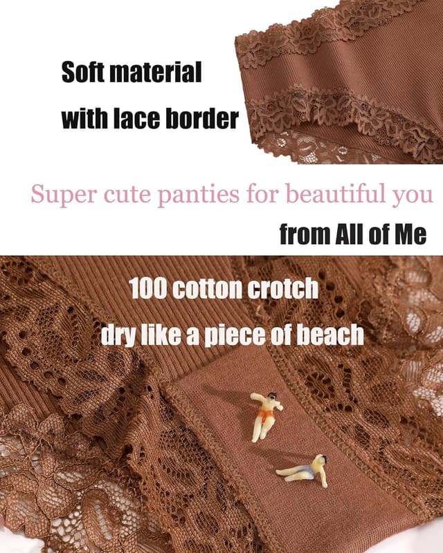 Detalle 2 de ALL OF ME 6er Pack Baumwolle Unterwäsche Damen