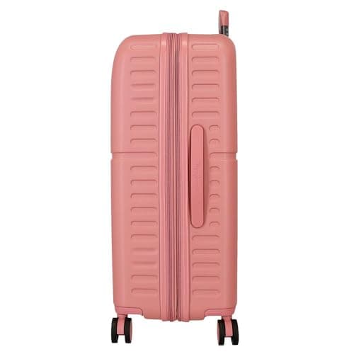 Detalle de Pepe Jeans Accent: juego de maletas rígidas ABS rosa (cabina 40/55/20 + grande 48/70/28, cierre TSA)
