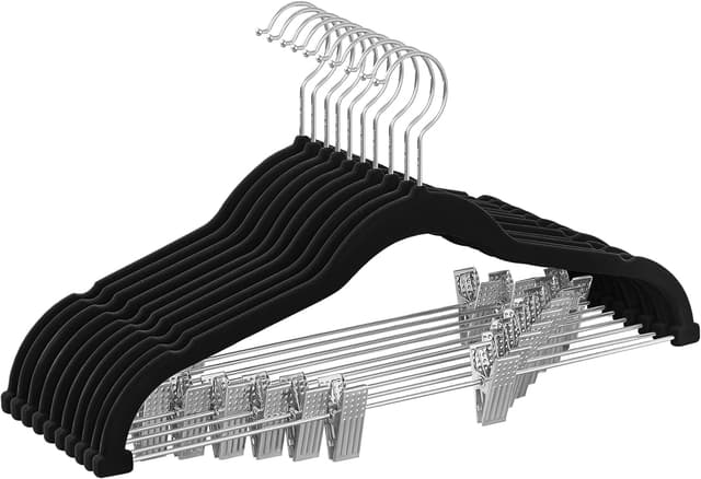 Detalle de Songmics Trouser Hangers 10-pack Velvet