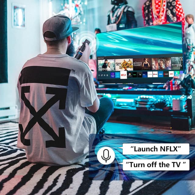 Thumbnail 6 de Loutoc Sprach-Fernbedienung für Samsung Smart TVs (Universal, kompatibel mit ausgewählten TM2180/TM2280 Modellen)