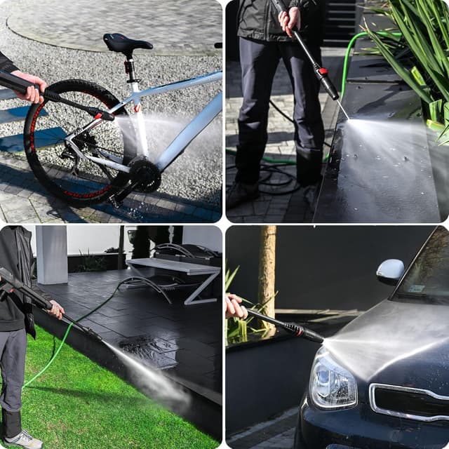 Detalle 2 de LEHMANN Jukon idropulitrice ad alta pressione 1600 W fino a 200 bar, 480 l/h con tubo 5 m