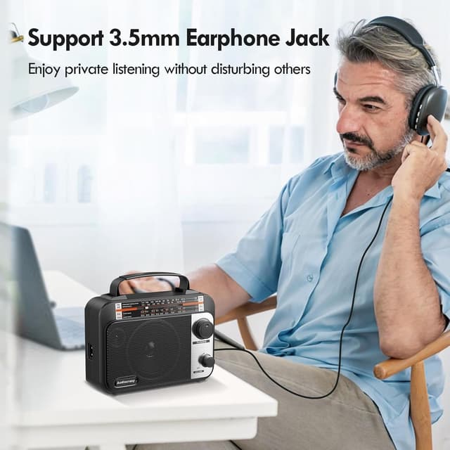 Detalle 2 de Audiocrazy Radio AM/FM multibanda 1800 mAh