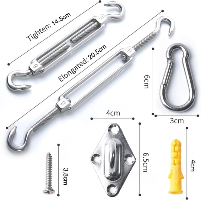 Thumbnail 1 de Kit de fixation M6 voile d'ombrage đź›