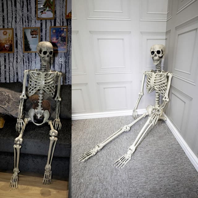 Thumbnail 6 de Life-size Skeleton 165cm Halloween prop