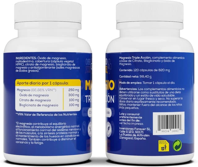 Thumbnail 6 de Magnesio Complex 🌿 Alta Absorción, 120 cápsulas