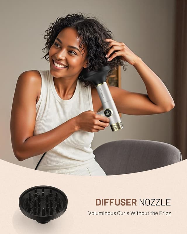 Thumbnail 4 de Dual Voltage Travel Hair Dryer with Magnetic Diffuser 2000W 💇♀