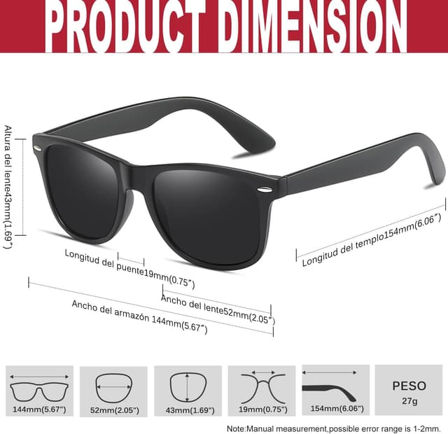 Thumbnail 2 de KANASTAL Lunettes Polarisées Rectangulaires