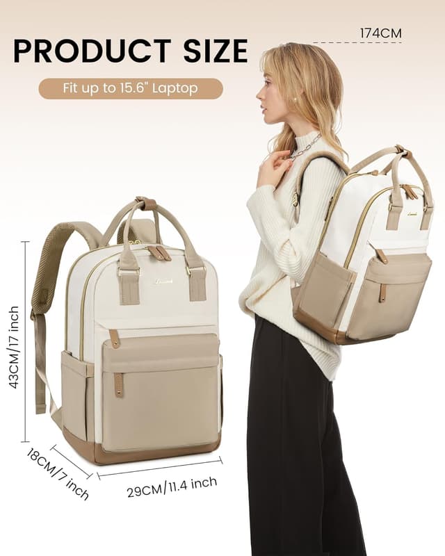 Thumbnail 4 de LOVEVOOK Rucksack Damen 15,6 Zoll