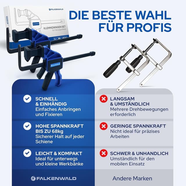 Thumbnail 3 de Falkenwald Einhandzwinge Set 2 Stück