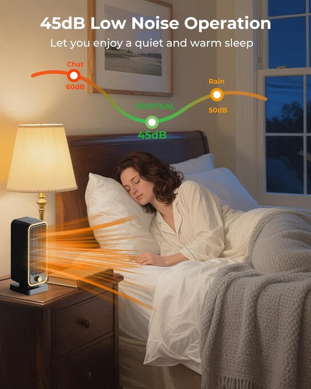 Thumbnail 4 de DDHTSAL Portable Mini Electric Heater 900W