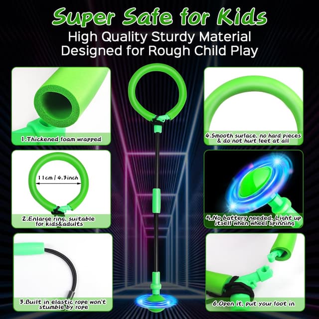 Thumbnail 2 de Jalunth Springring Fußkreisel Swing Wheel