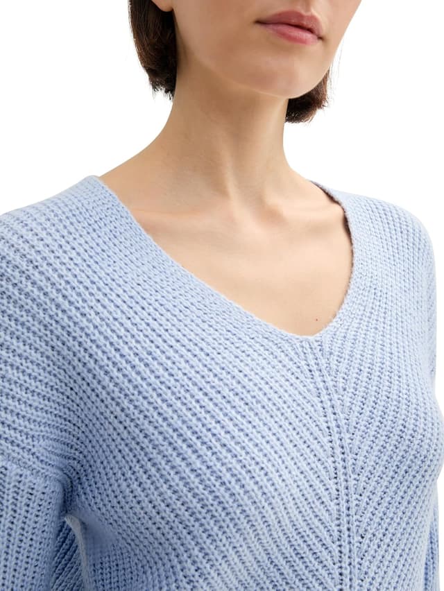 Detalle de TOM TAILOR 1042956 pullover donna con scollo a V