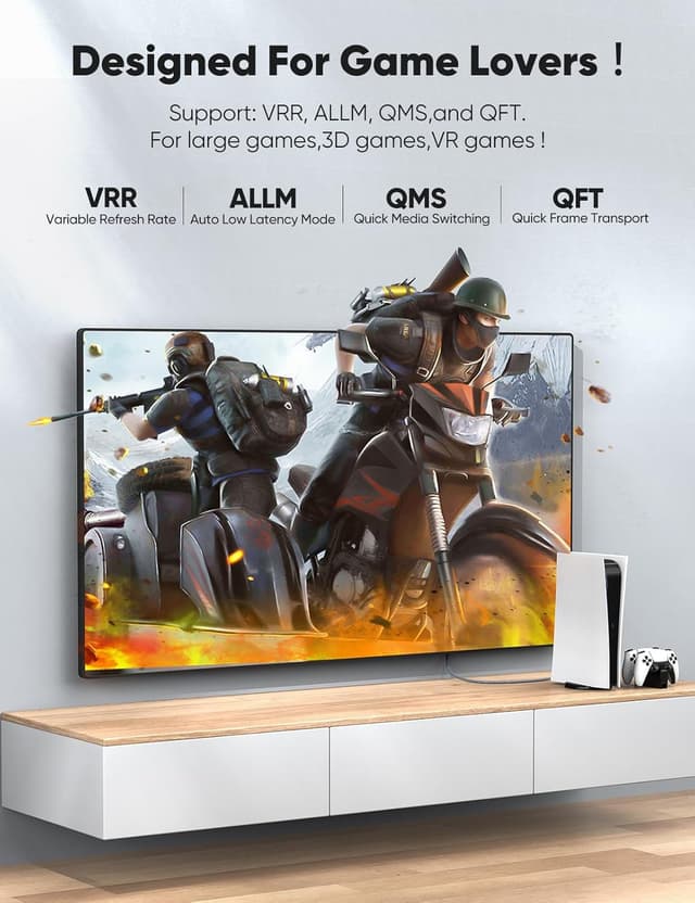 Thumbnail 2 de Snowkids HDMI 2.1 Cable 2m — 48Gbps HDMI cable