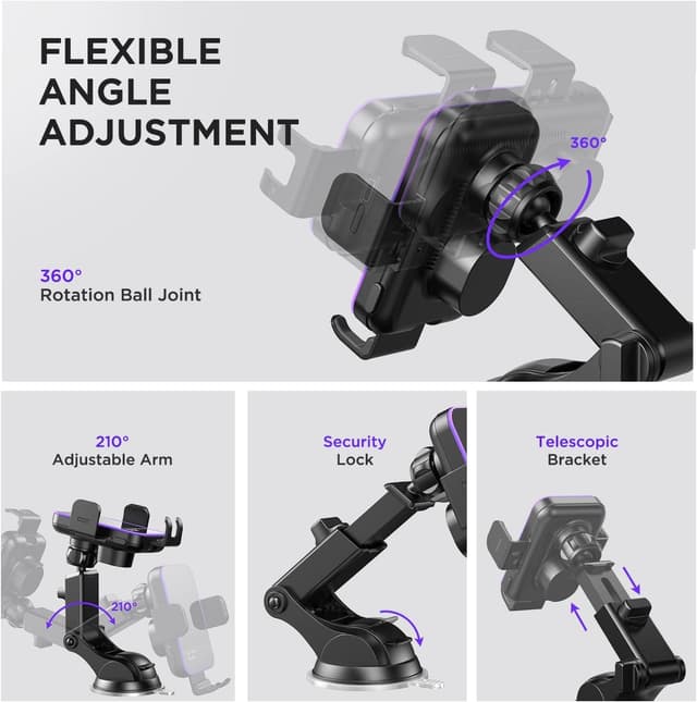 Thumbnail 6 de MOSURR 15W Wireless Car Charger Mount