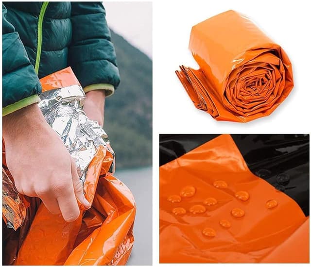 Thumbnail 3 de HONYAO Survival Sleeping Bag for Outdoors, 2 pack